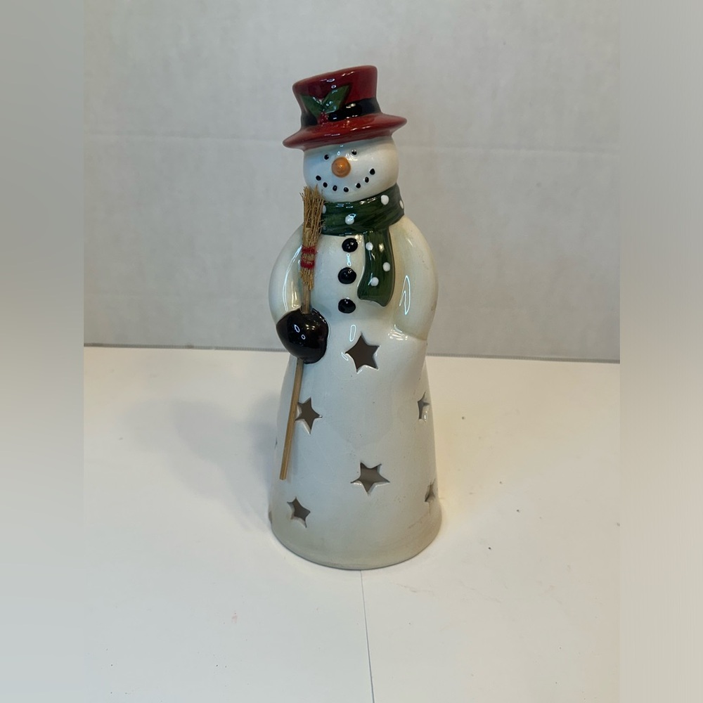 Snowman Tealight candle holder-Home Decor- Christmas